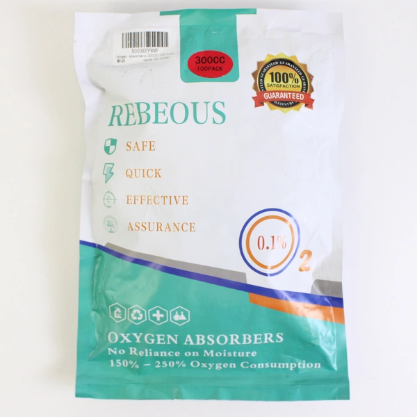 Rebeous Oxygen Absorbers For Food Storage 100 Pack of 300 CC