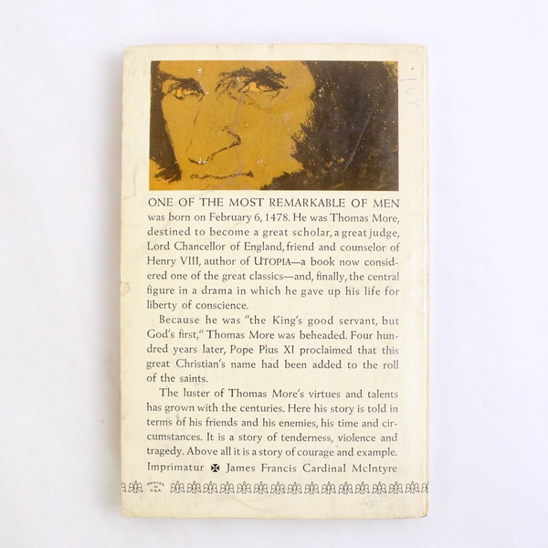 Vintage The Story of Thomas More by John Farrow 1963 Paperback Book Collectible