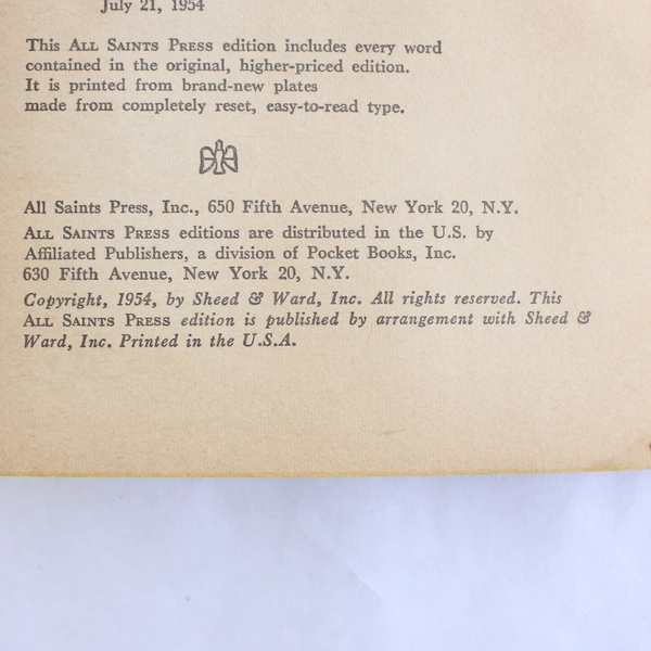 Vintage The Story of Thomas More by John Farrow 1963 Paperback Book Collectible
