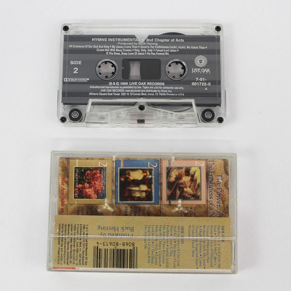 2nd Chapter of Acts Hymns I and II Instrumental Cassette 1989 Live Oak Records