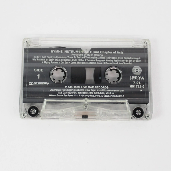 2nd Chapter of Acts Hymns I and II Instrumental Cassette 1989 Live Oak Records