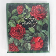 Hallmark 'Our 40th Anniversary' 1" 3 Ring Binder Rose Refillable Photo Album