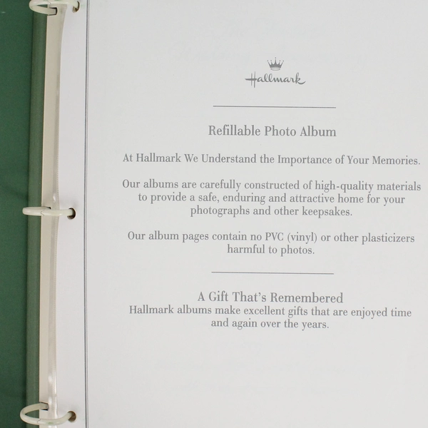 Hallmark 'Our 40th Anniversary' 1" 3 Ring Binder Rose Refillable Photo Album