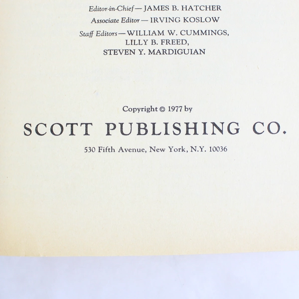 Scott 1978 Specialized Catalogue Of United States Stamps 1977 Paperback