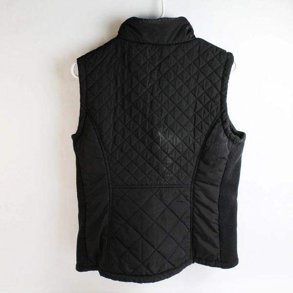 Andrew Marc Black Women's Quilted Insulated Vest Jacket Size M