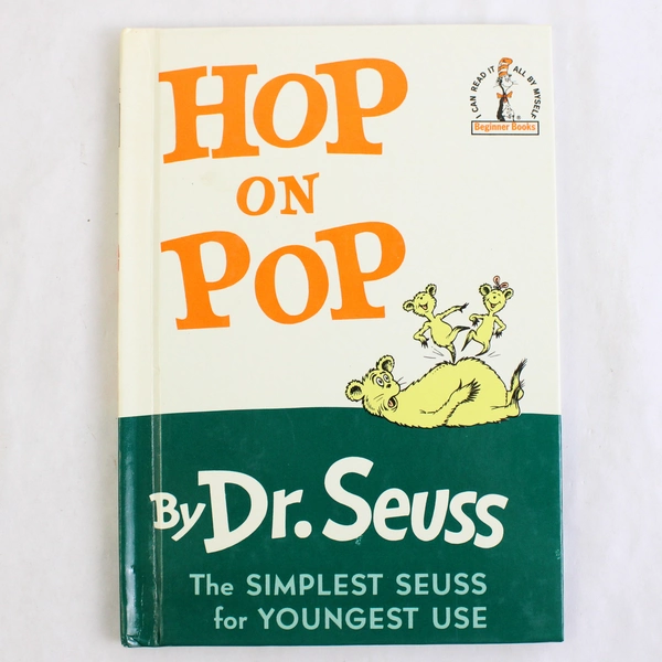 Hop On Pop By Dr Seuss 1963 Beginner Books Hardcover