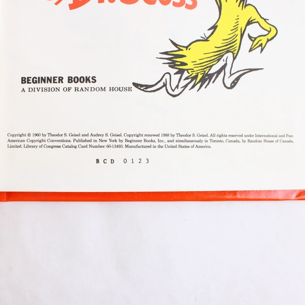 Green Eggs And Ham By Dr Seuss 1988 Hardcover