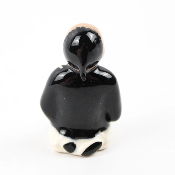 Unmarked Small Japanese-Inspired Glazed Ceramic Figure 2"