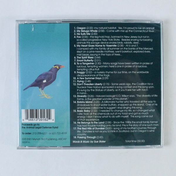 The Spirit Rises CD by Sue Stater 2001 Sealed Music Mynah Bird Publishing