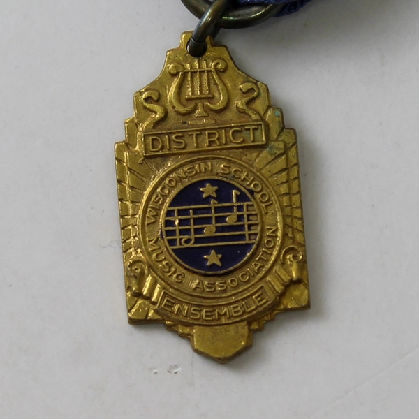 Vintage Wisconsin School Music Association Ensemble State Award Ribbon Pin