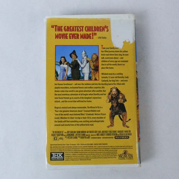 The Wizard of Oz VHS 1996 MGM Judy Garland - Pre-Owned, Damaged