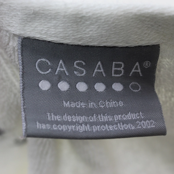 2 Casaba Snowflake Hand Towels White Embroidered 100% Cotton