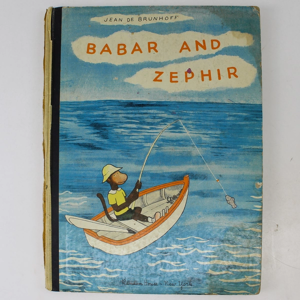 Babar And Zephir Jean De Brunhoff 1937 Edition HC Vintage Random House