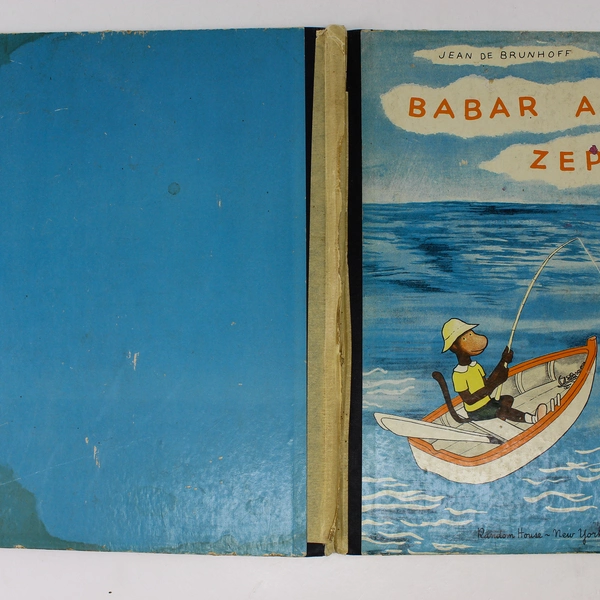 Babar And Zephir Jean De Brunhoff 1937 Edition HC Vintage Random House