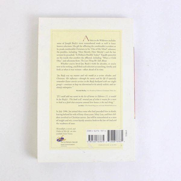 A Voice in the Wilderness The Best of Joseph Bayly Christian 2000 Paperback