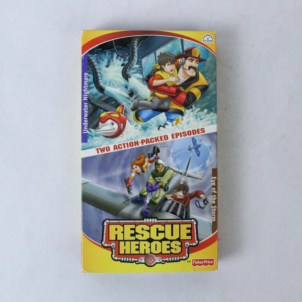 Rescue Heroes Underwater Nightmare/Eye of the Storm VHS 2002 - As-Is