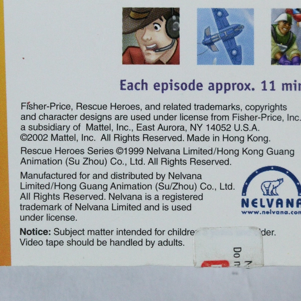 Rescue Heroes Underwater Nightmare/Eye of the Storm VHS 2002 - As-Is