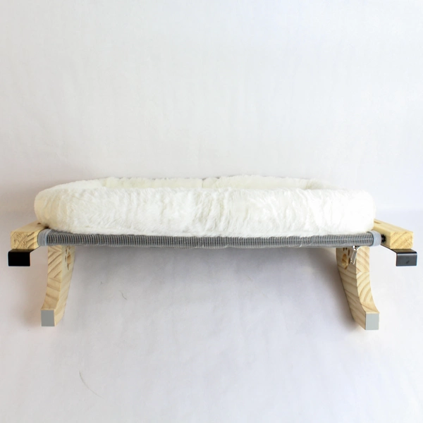 Amosijoy Cat Window Sill Perch Hammock Shelf Seat Wood Frame