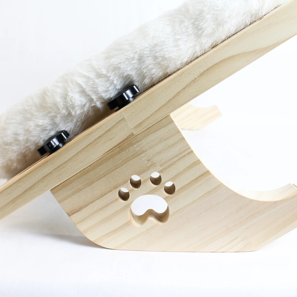 Amosijoy Cat Window Sill Perch Hammock Shelf Seat Wood Frame