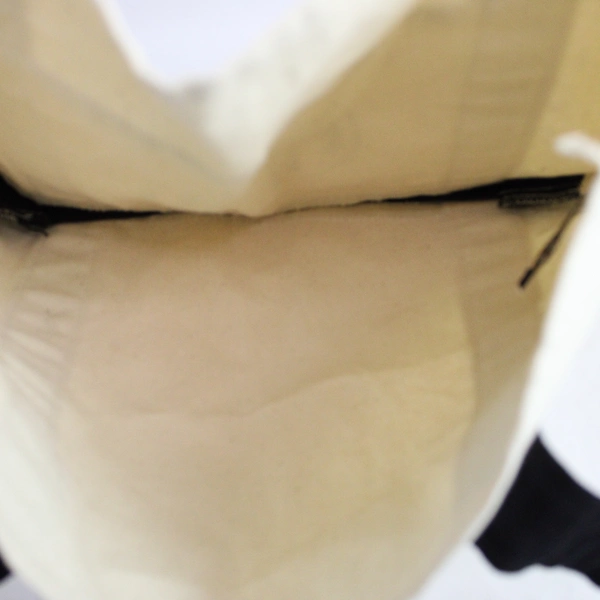 ARD Leed's Canvas Tote Bag White/Back Simple Basic 12.75" x 10.5"