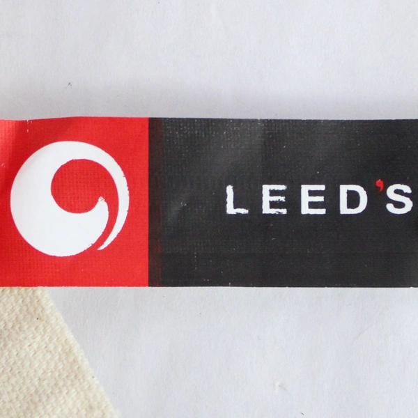 ARD Leed's Canvas Tote Bag White/Back Simple Basic 12.75" x 10.5"