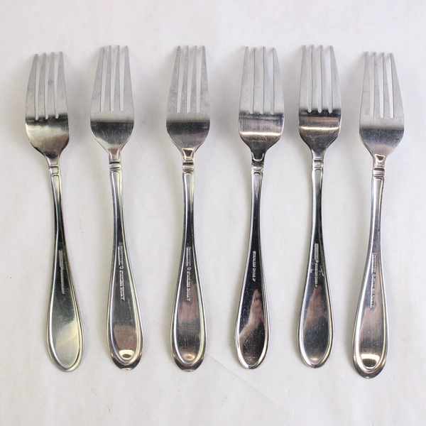 Set of 6 Cambridge Evanston Stainless Steel Dinner Forks