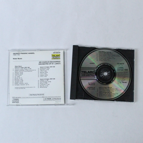 Orchestra of St. Luke's Handel Water Music CD - Sir Charles Mackerras - Telarc