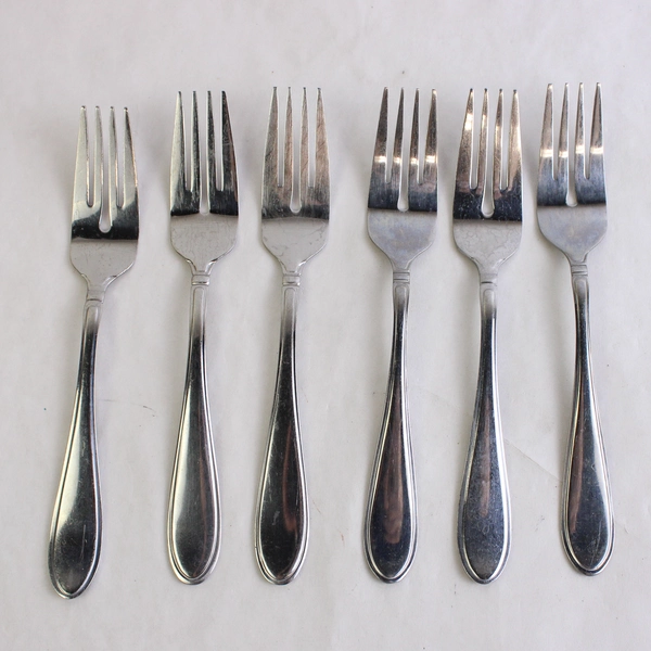 Set of 6 Cambridge Evanston Stainless Steel Salad Forks