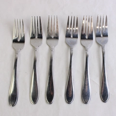 Set of 6 Cambridge Evanston Stainless Steel Salad Forks