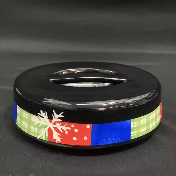 Home And Garden Party Stoneware Snowman Cookie Jar