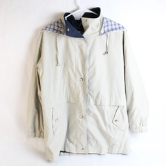 Innovations by Izzi Jacket Beige Removable Hood Pockets Lined Women's Size M