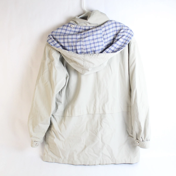 Innovations by Izzi Jacket Beige Removable Hood Pockets Lined Women's Size M