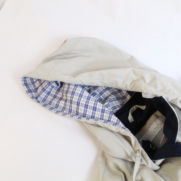 Innovations by Izzi Jacket Beige Removable Hood Pockets Lined Women's Size M