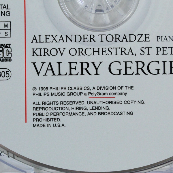 Stravinsky Scriabin CD - Valery Gergiev, Kirov Orchestra, 1998 - Good