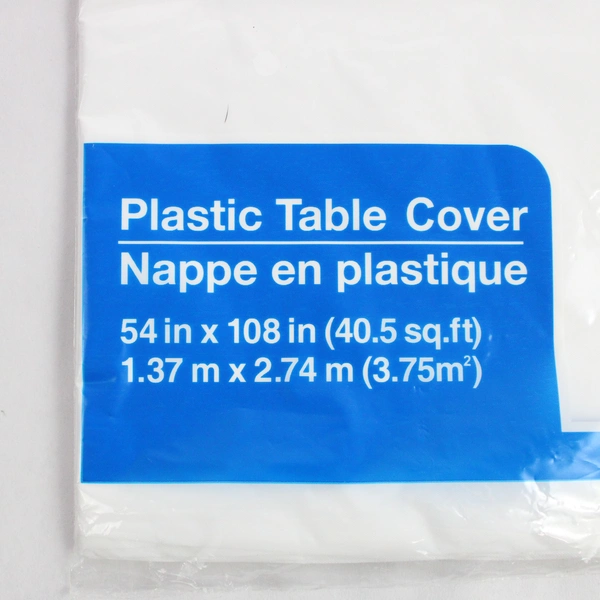 Set of 3 Greenbrier International White Disposable Table Covers 54" x 108"