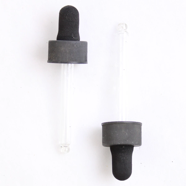 Lot of 6 Cobalt Blue 1 Oz Bottles with 2 Droppers Bottles