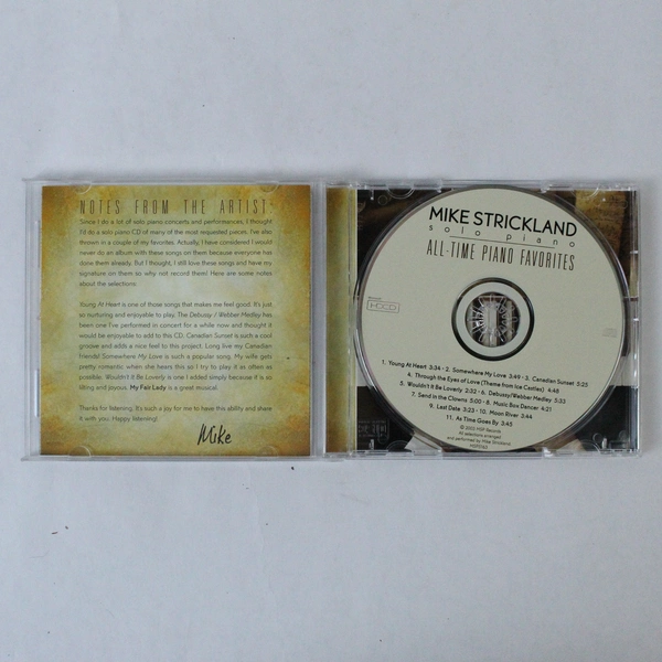 Mike Strickland All-Time Piano Favorites CD 2003 MSP Records Good Condition