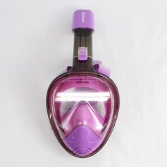 Greatever Purple and Pink Full Face Snorkel Mask Swim Gear Accessory