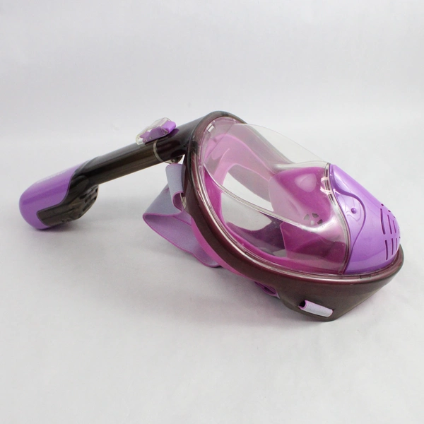 Greatever Purple and Pink Full Face Snorkel Mask Swim Gear Accessory