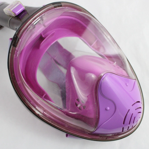 Greatever Purple and Pink Full Face Snorkel Mask Swim Gear Accessory