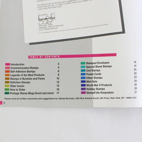 1994 Stamps Etc USPS Direct Mail Catalog Oct Nov Dec 1994 Paperback