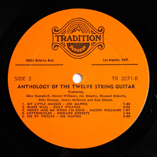Anthology Of The Twelve String Guitar LP 1970 Tradition Everest TR 2071 Acoustic