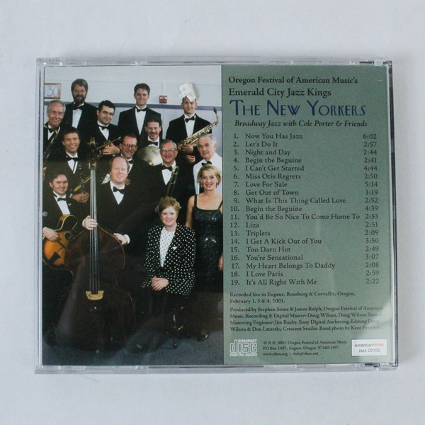 The New Yorkers Cole Porter Emerald City Jazz Kings CD - Pre-Owned