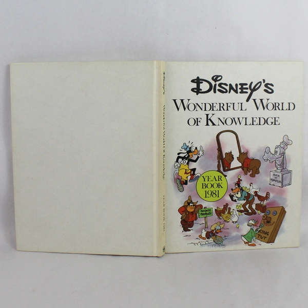 Vintage Disney's Wonderful World of Knowledge Year Book 1981 Hardcover