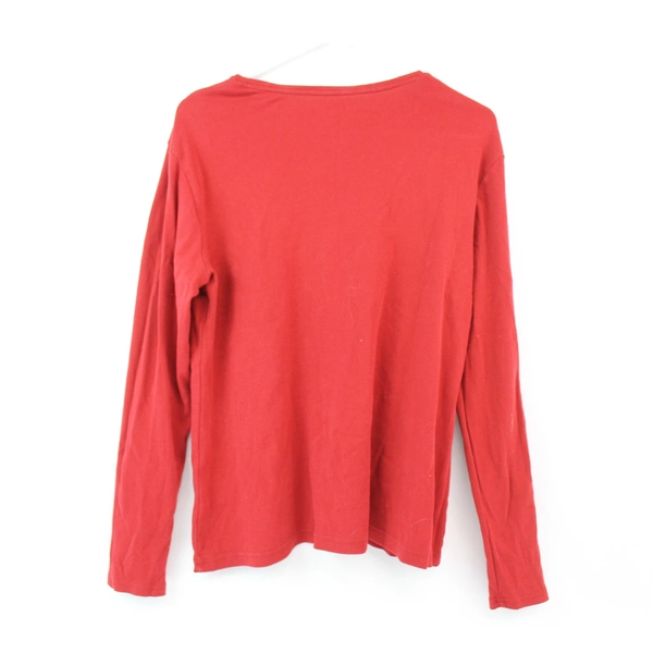 Croft & Barrow Women's Classic Red Tee Size L Pre-Owned with Tiny Hole