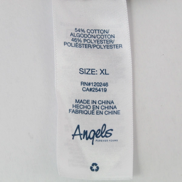 Angels XL Sleeveless Activewear Top Gray Leaf Pattern Cotton Blend
