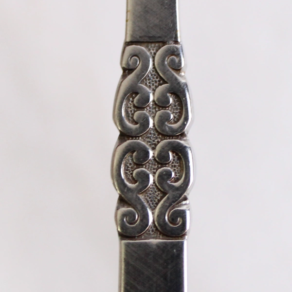 Lot of 5 International Stainless Deluxe Danish Scroll Serving Spoons