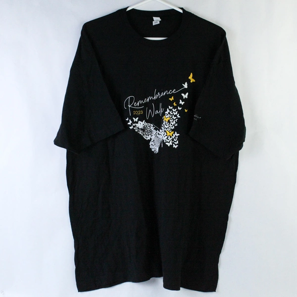 Remembrance Walk 2023 T-Shirt Black XXL Tultex 202 Pre-Owned with Wear
