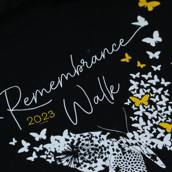 Remembrance Walk 2023 T-Shirt Black XXL Tultex 202 Pre-Owned with Wear
