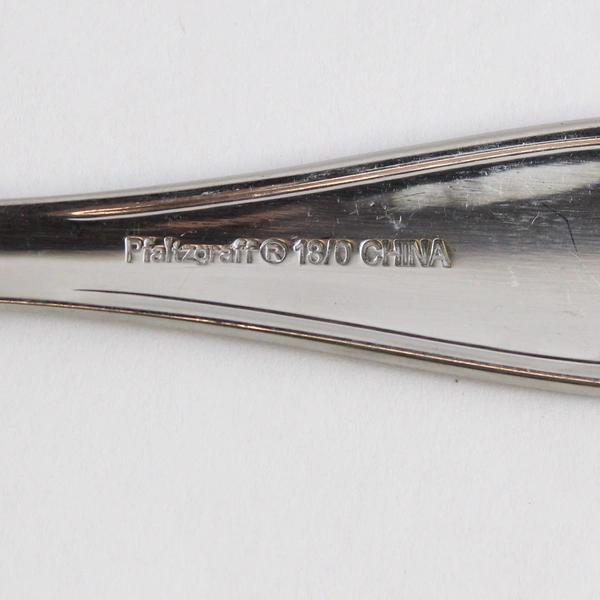 Lot of 6 Pcs Pfaltzgraff Everyday Beaded 18/0 Stainless Steel Flatware Set